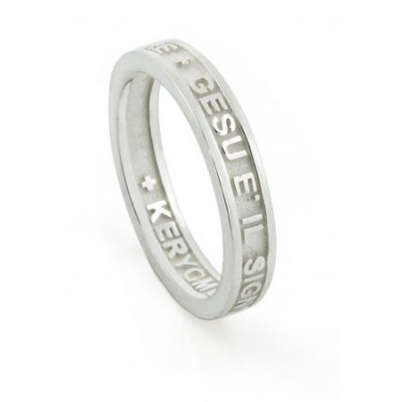 S925 zilveren ring "GESU E' IL SIGNORE" 