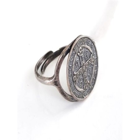 Bague argent St Benoit