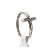 Ring met zilveren kruis