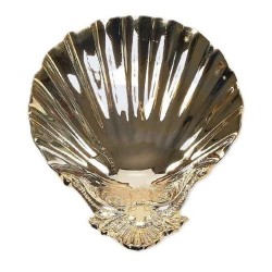 COQUILLE DOREE POUR BAPTEME 14CM