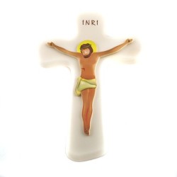 Crucifix en polymère disponible en couleurs différentes