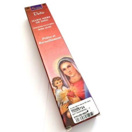 Encens bâtons naturels 15Gr Marie Mère de Dieu