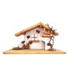 Etable crèche en bois MDF 38x21x19 cm