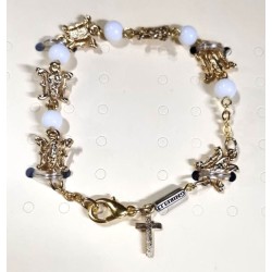 Miraculeuze Maagd Bracelet' van metaal en glas. met een gewicht van niet meer dan 10 kg