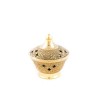 Gouden wierookbrander. 8 cm