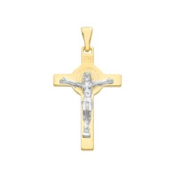 Pendentif croix Saint  Benoit 28X18 OR J/B 18C 