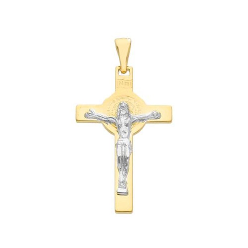 Pendentif croix Saint  Benoit 28X18 OR J/B 18C 