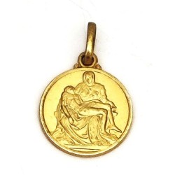 Pendentif Pieta vermeil 14 MM
