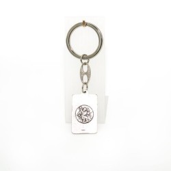 Porte-clés de St Christophe et ND de Lourdes en métal