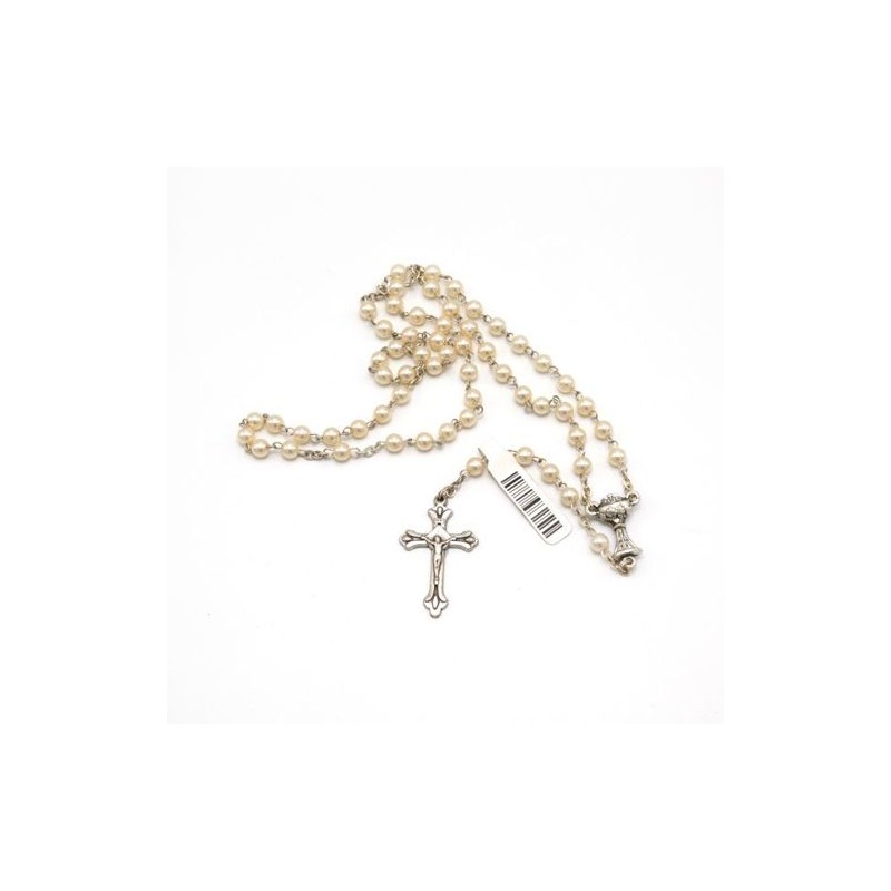 Rosaire en perles + calice communion