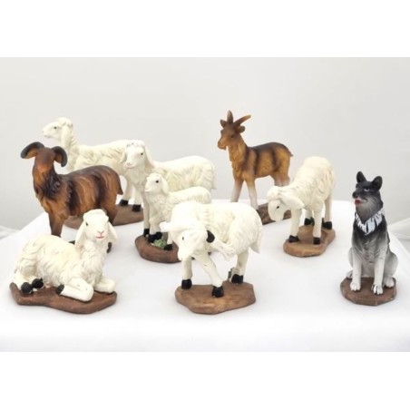 Set 8 animaux 5.4cm pour crèche