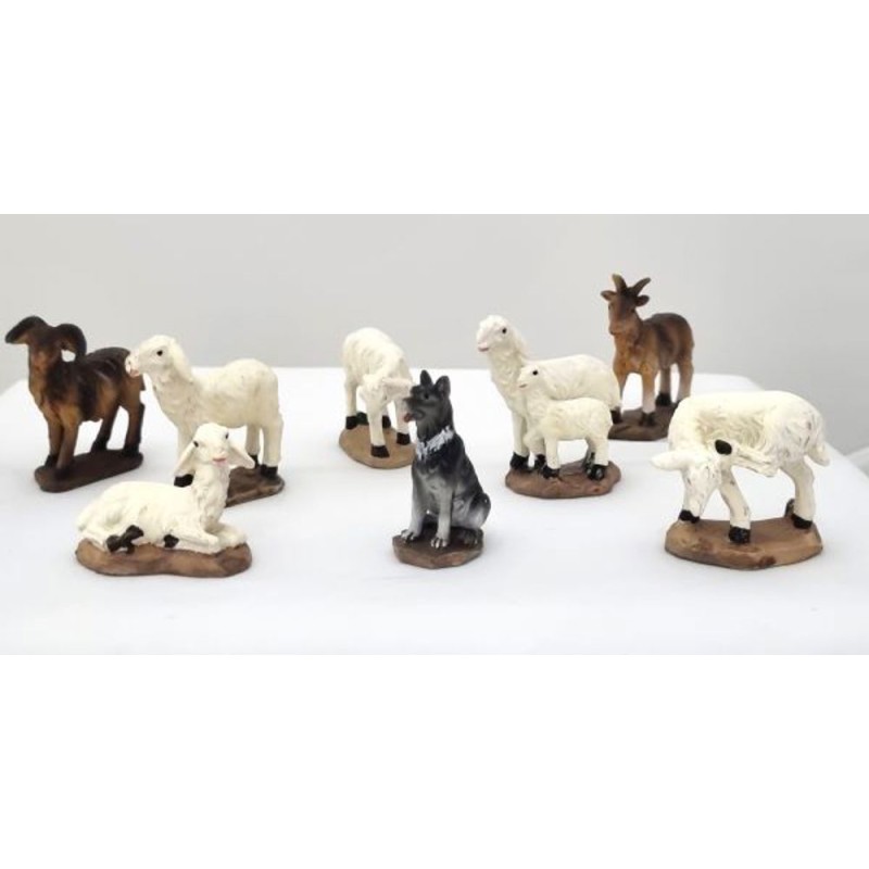 Set animaux 7.3cm pour crèche