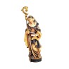 Gesneden houten beeld van St. Gertrude + muis