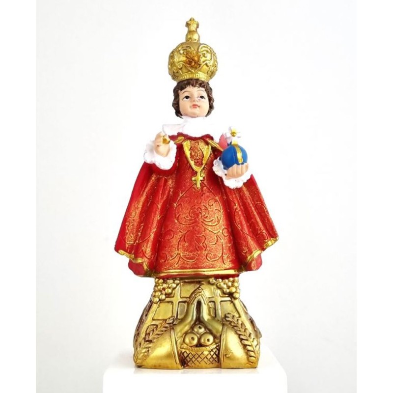 Statue Enfant Jésus de Prague 15cm résine