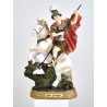 Statue Saint Georges + Dragon 20.3cm résine