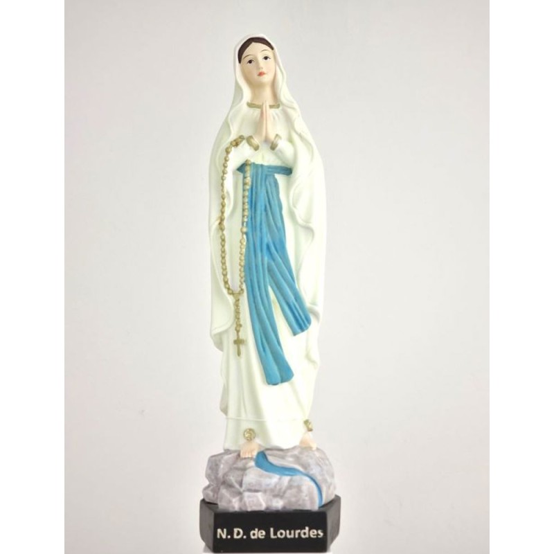 Statue Vierge décorée Lumineuse 30cm
