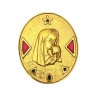 Vierge Enfant bronze - émail