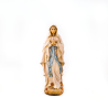 Statue de Notre Dame de Lourdes en bois. 12 cm