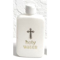 Flacon PVC blanc HOLY WATER pour eau bénite 60ML