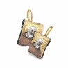 Pouch Fabric Zipper 7.2x6.6cm Verschillende Sainty Topics