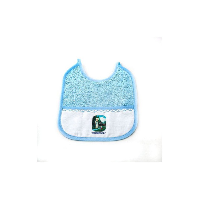 Bavette pour bébé avec l'Apparition de Banneux Bavette pour bébé avec l'Apparition de Banneux