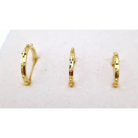 Dizainier bague en métal doré