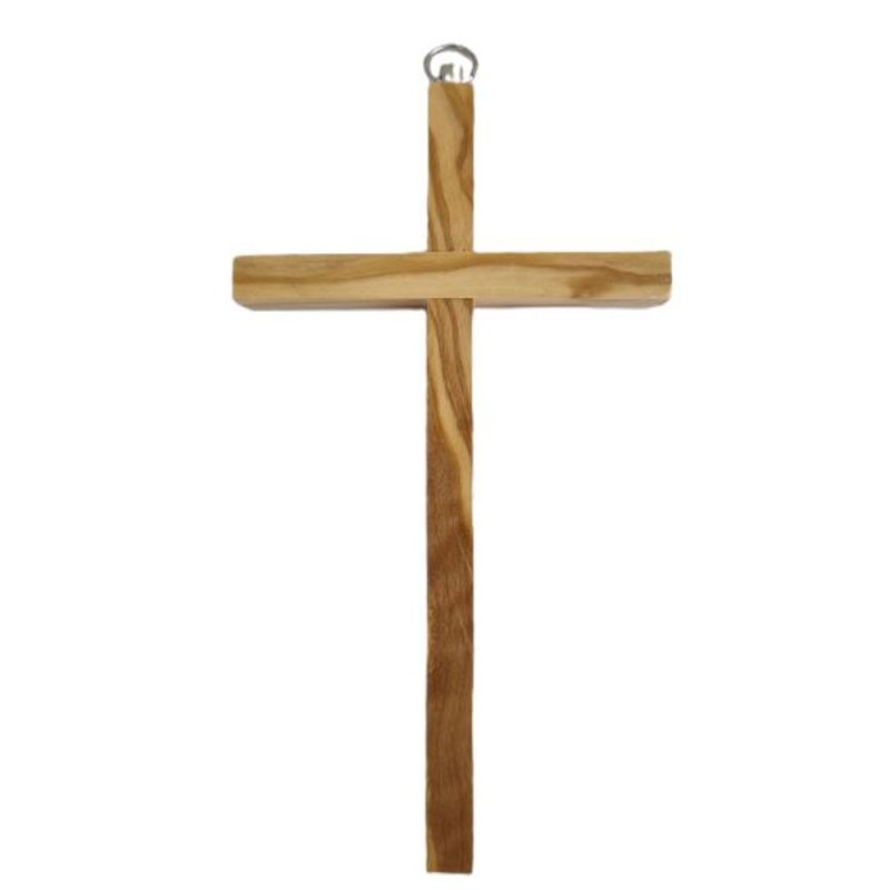 Kruis van olijfhout van 16 cm