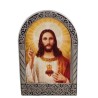 Cadre ogive métal Sacré Cœur de Jésus