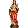 Statue Ste Cécile 34cm en bois d'érable