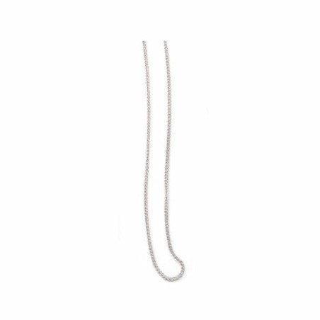 Chaine gourmet métal argenté 40cm