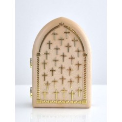 Cadre ogive diptyque PVC Banneux + texte Petit Modèle