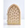 Cadre ogive diptyque PVC Banneux + texte Petit Modèle