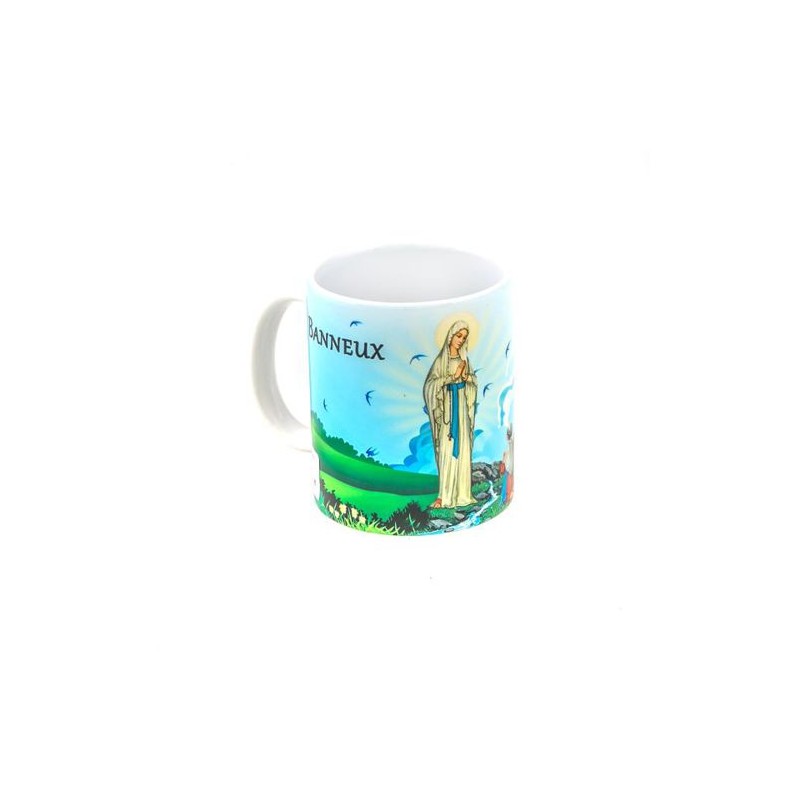 Tasse de l'Apparition de Banneux en porcelaine