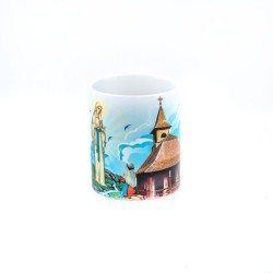 Tasse de l'Apparition de Banneux en porcelaine