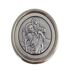 Magnet de St Christophe métal 30mm