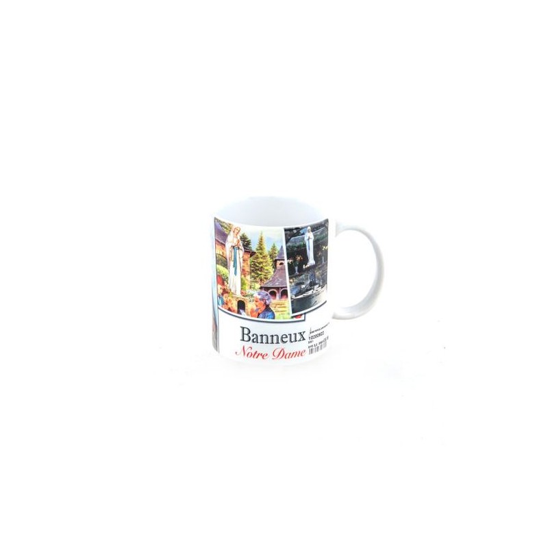 Tasse en porcelaine avec images de Banneux