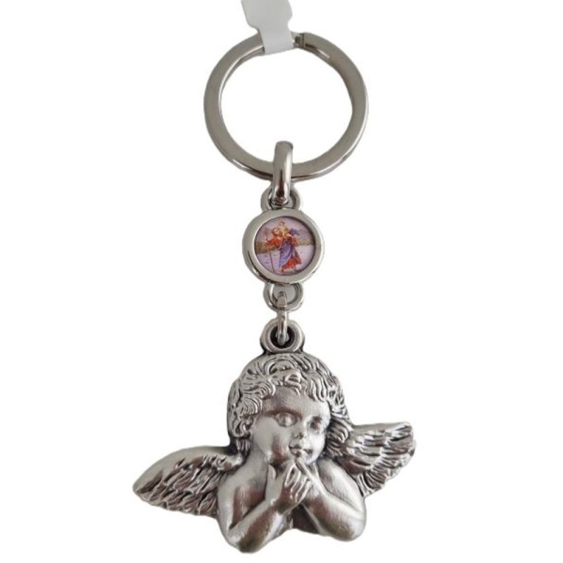 Porte clé Ange métal
