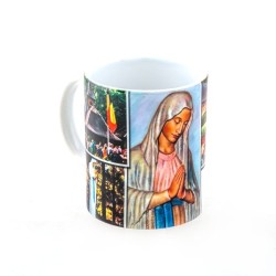 Tasse en porcelaine avec images de Banneux