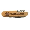 Couteau Suisse multi usage manche bois Banneux ND
