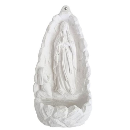 Bénitier apparition de Lourdes 19.5cm