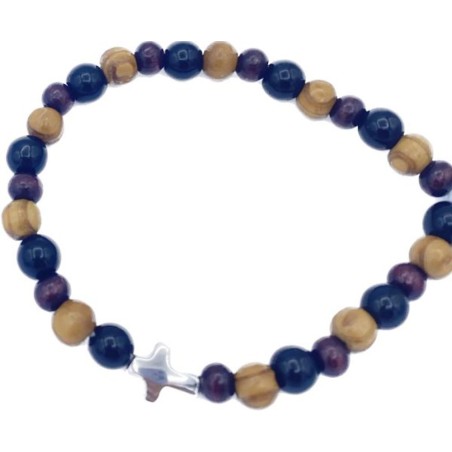 Bracelet élastique avec croix 