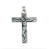 Pendentif croix avec Christ 27 mm Argent RH