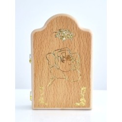 Banneux PVC diptiek ogive lijst + tekst Groot model