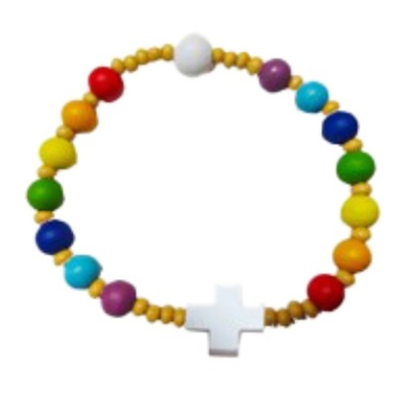 Bracelet bois multicolore 8/10mm