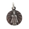 Médaille Enfant Jésus de Prague en argent. 17 mm