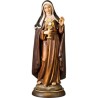 Statue van St. Clare van Assisi 22 cm van esdoornhout