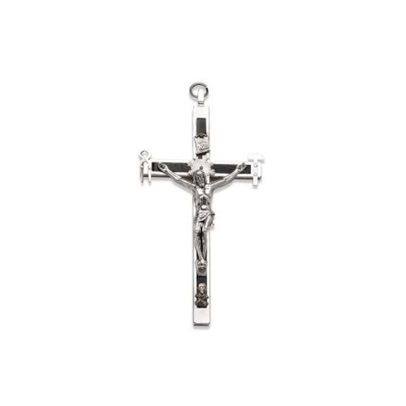 Croix Notre Dame de la Salette métal 13x7cm