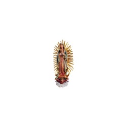 Statue Notre Dame de Guadalupe 30cm en bois coloré