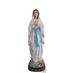 Statue fibre de verre ND Lourdes 60cm