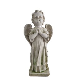 Statue fibre de verre Ange priant debout 60cm